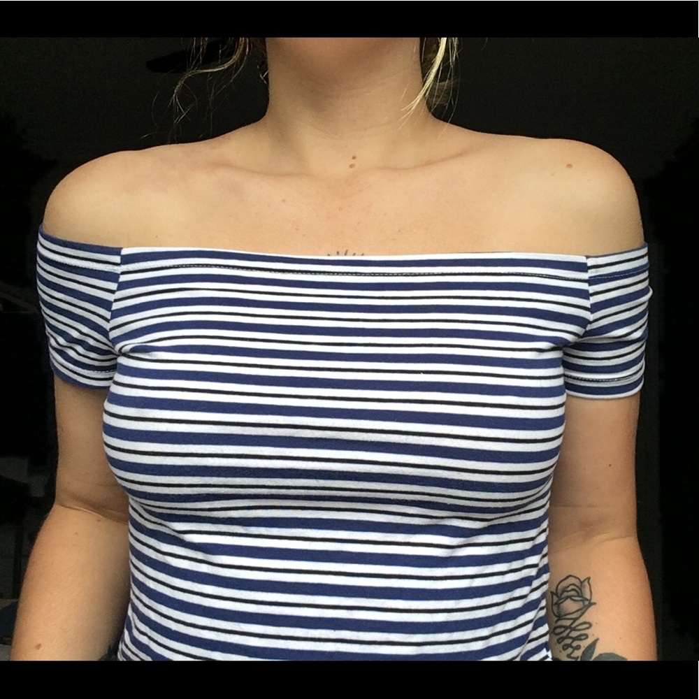 Off the shoulder crop top